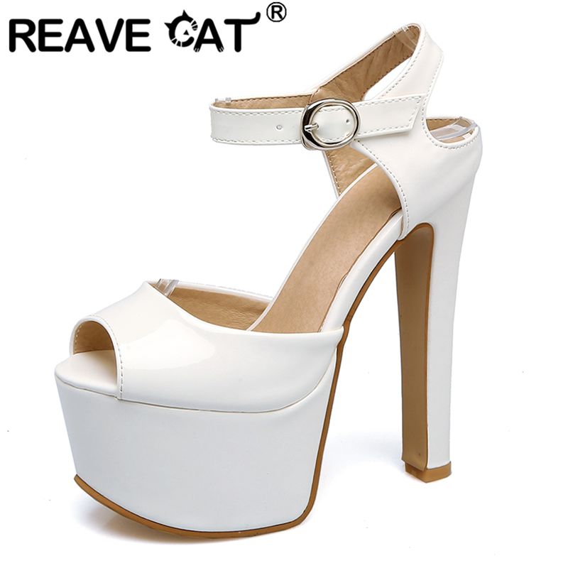 Leopard Print Heels - REAVE CAT Mode Vrouwen Sandalen Peep