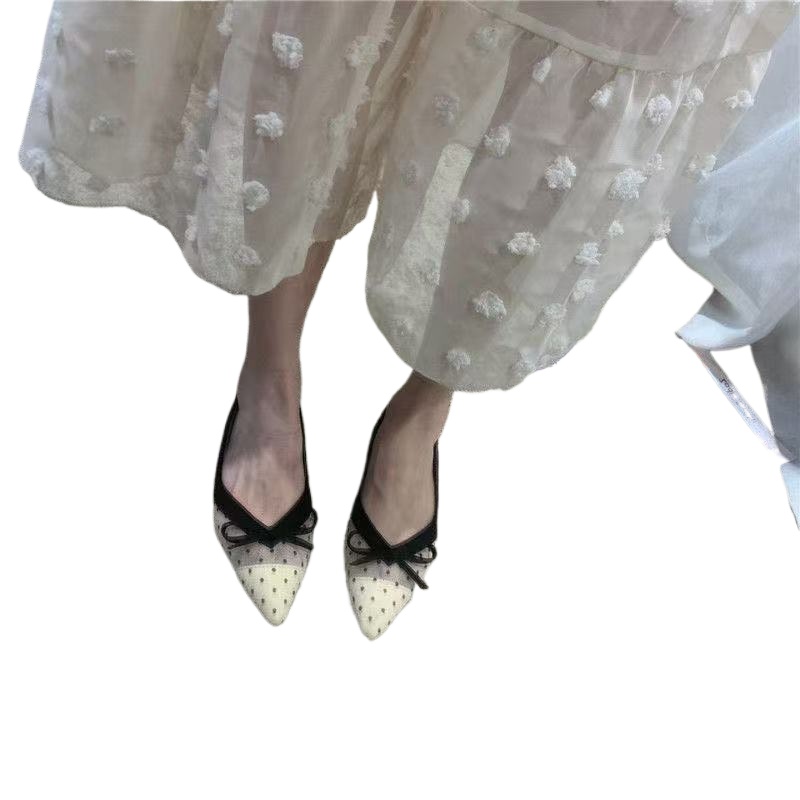 Pointed Toe Flat - Zomer 2026 Nieuwe Polka Dot Enkellaarsjes