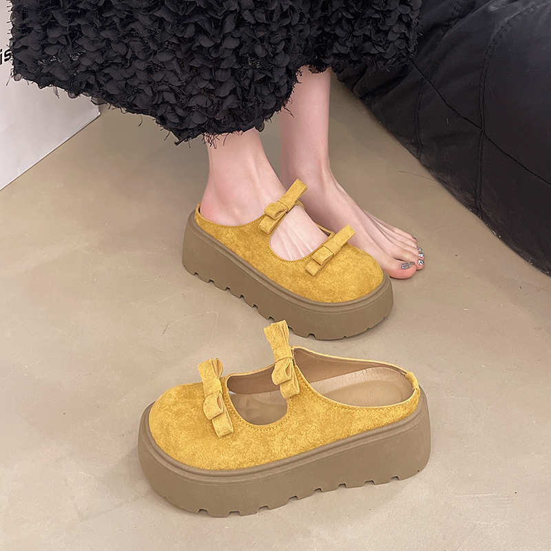 Women'S Shoes Hands Free - Fluwelen Hi Cut Flip Flop Slippers
