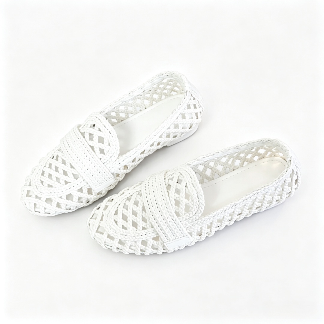 Women'S Shoes Hands Free - Luxe merk dames instappers, handgeweven schoenen,