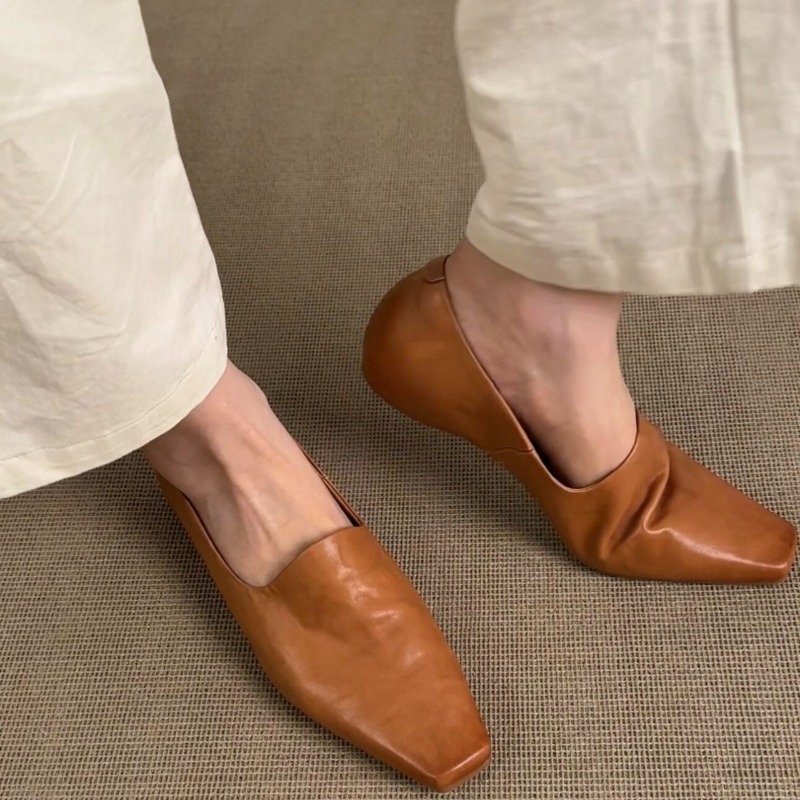 Shoes Women Pumps - Retro platte loafers Damesslip-on schoenen in