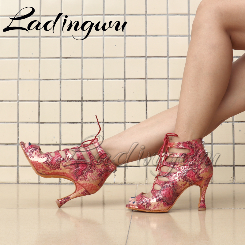 Women'S Shoes Red Bottoms - Ladingwu Latin Laarzen Zachte Bodem Dansschoenen