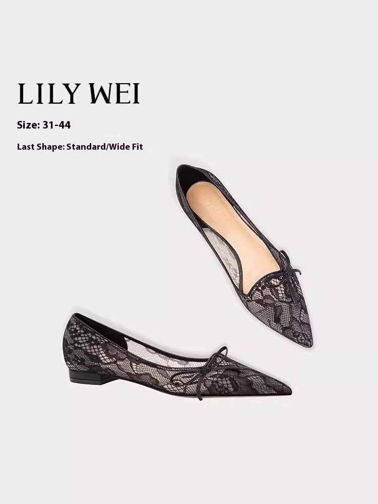 Platte naaldhakken lente en zo - Pointed Toe Flat recensie en prijs