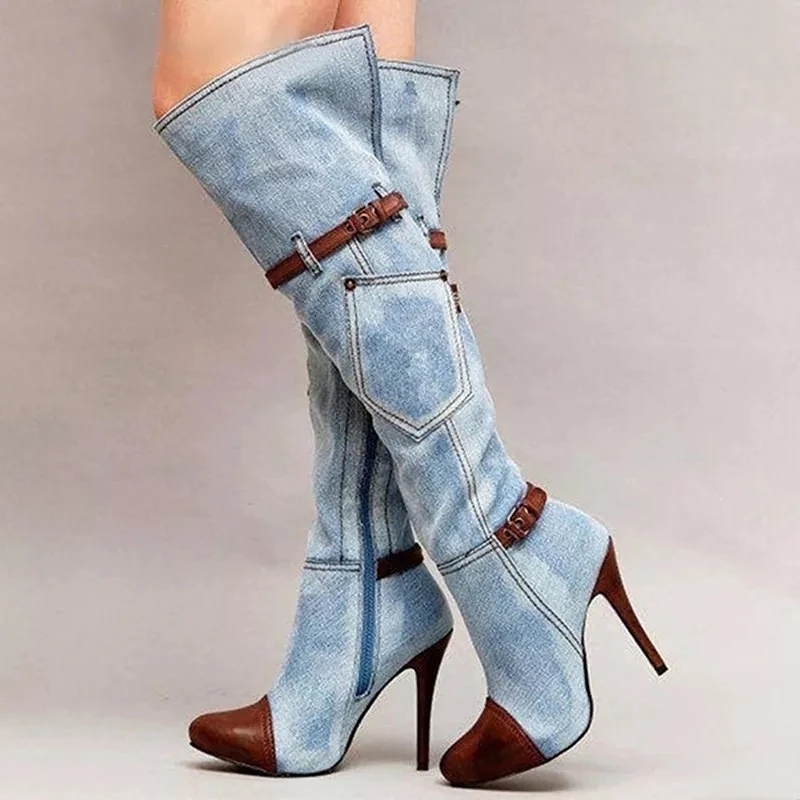 Botas Over De Knie Vrouwen Laa - High Knee Heel Boots recensie en prijs