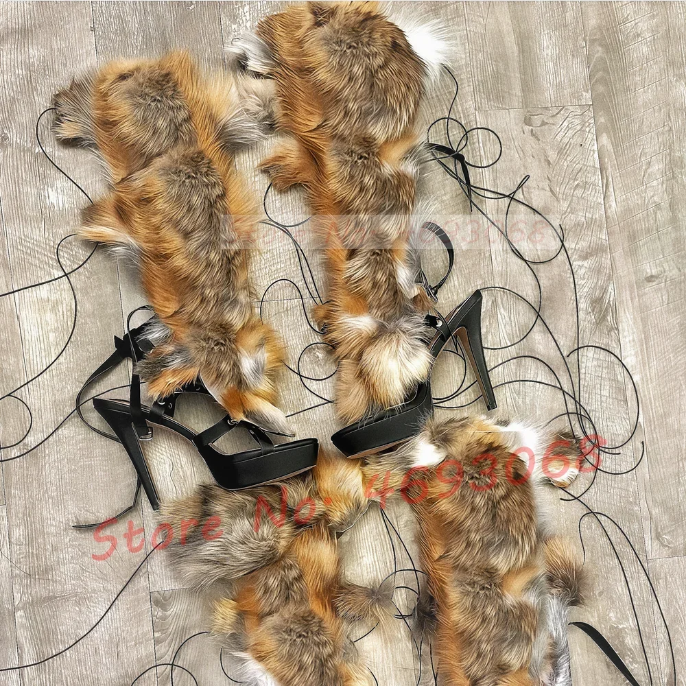 Echt bont wrap kruis gebonden  - Leopard Print Heels recensie en prijs