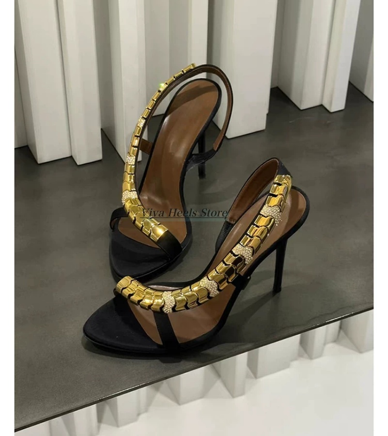 Gouden metalen ketting sexy le - Gold Chain Sandal recensie en prijs
