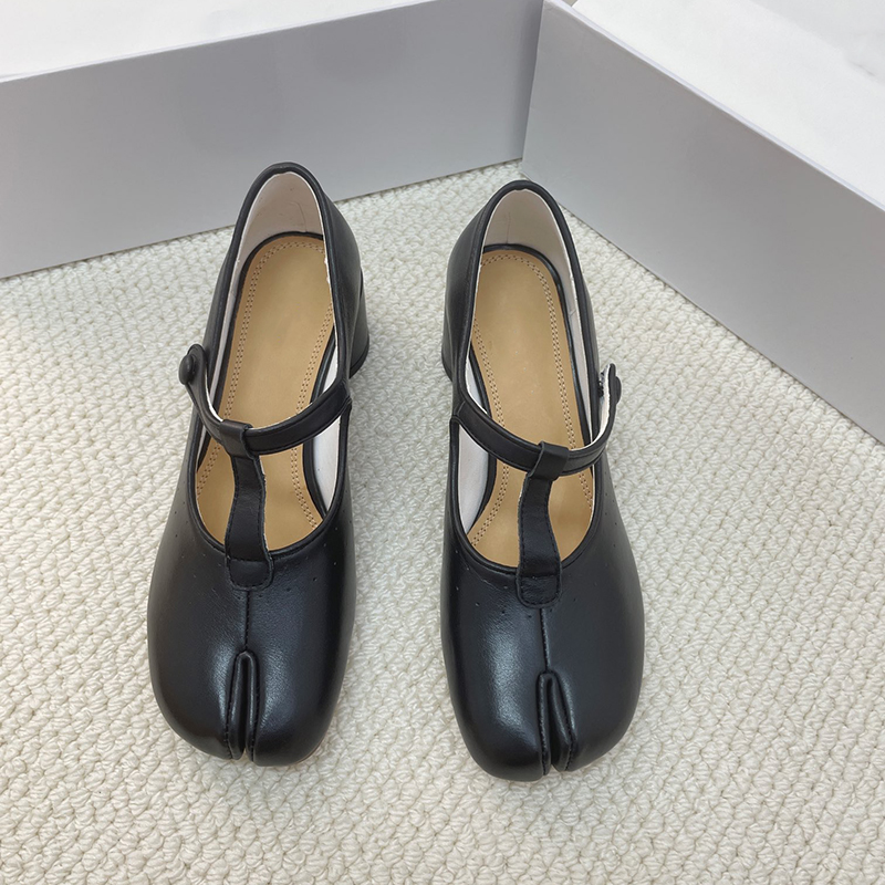 Zwarte comfortabele platte bal - Women Shoes Japanese Brand recensie en prijs