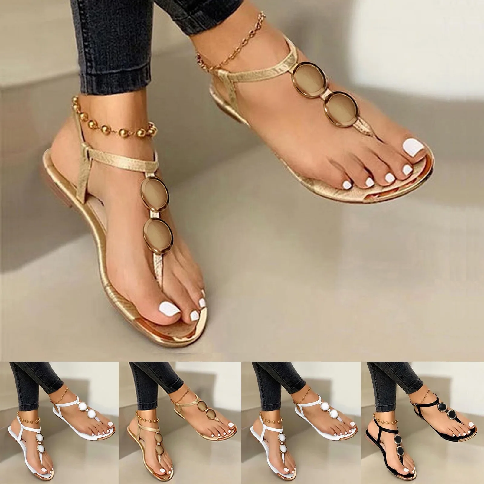 Gouden Ketting Sandalen Gesp S - Gold Chain Sandal recensie en prijs