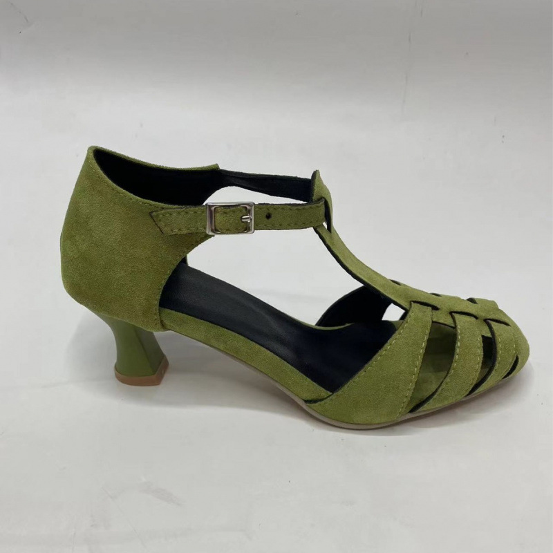 Dames Groene Suède Kitten Heel - Women'S Shoes Veja recensie en prijs