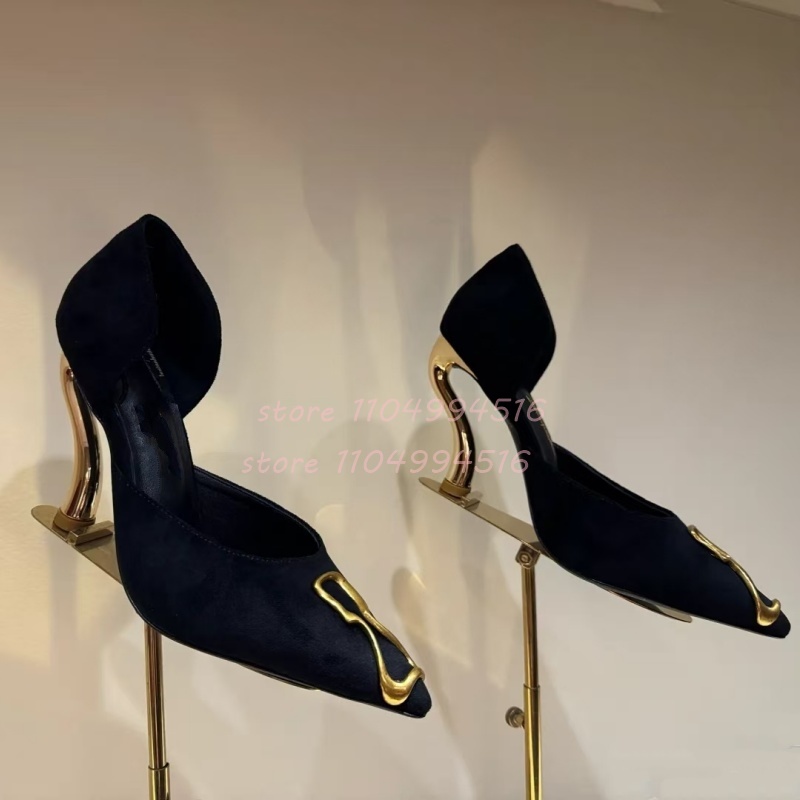 Metalen Decor Zwart Suede Cove - Platform Mule Heel recensie en prijs