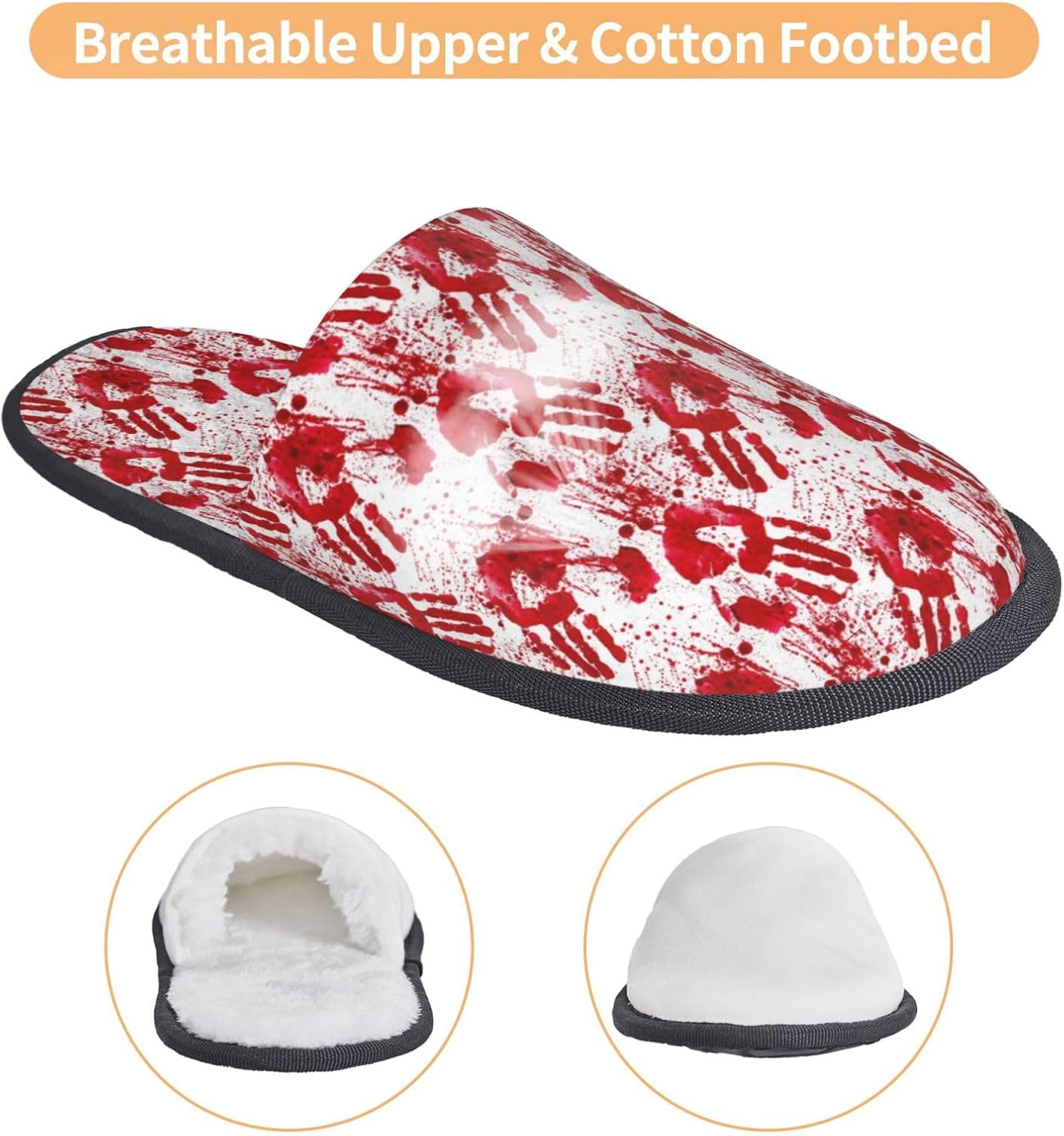 Bloody Hand Print Vrouwen Slip - Women'S Shoes Hands Free recensie en prijs