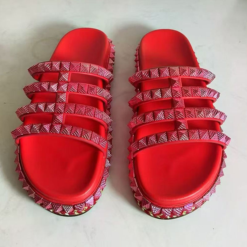 Rode klinknagel bezaaid gladia - Women'S Shoes Red Bottoms recensie en prijs