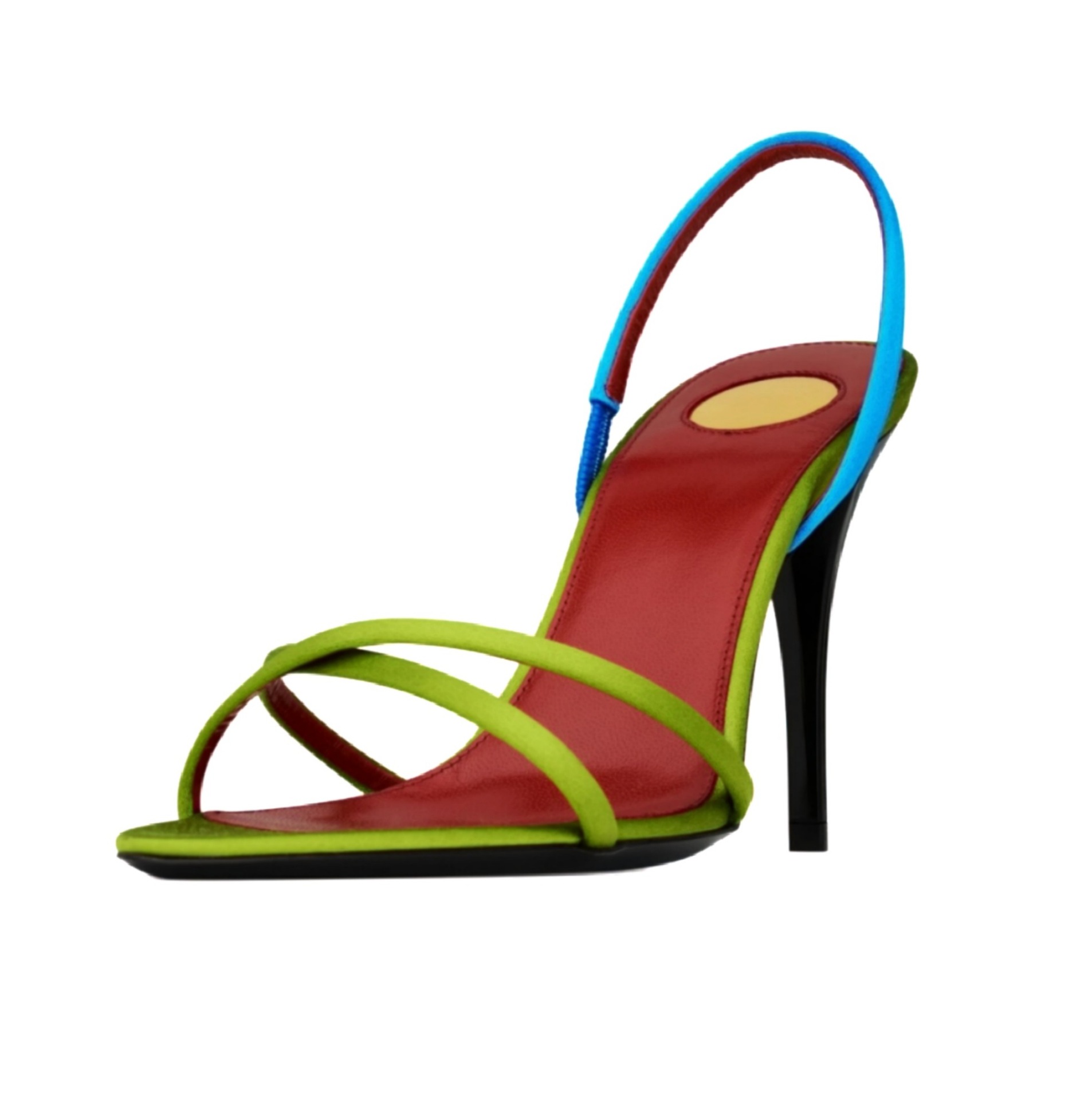 Dames sandalen met kleurblokke - Platform Mule Heel recensie en prijs