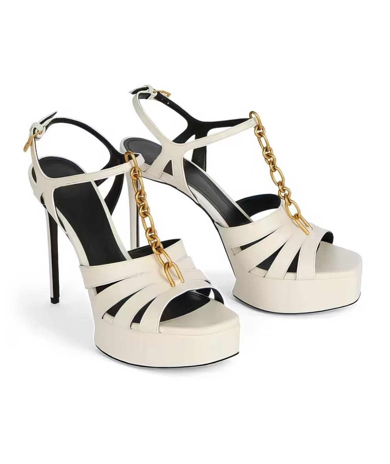 Zomerse nieuwe dames plateau s - Gold Chain Sandal recensie en prijs