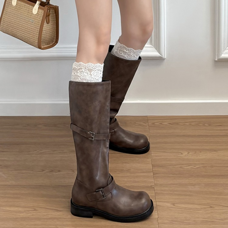 Vintage riemgesp dames kniehog - High Knee Heel Boots recensie en prijs