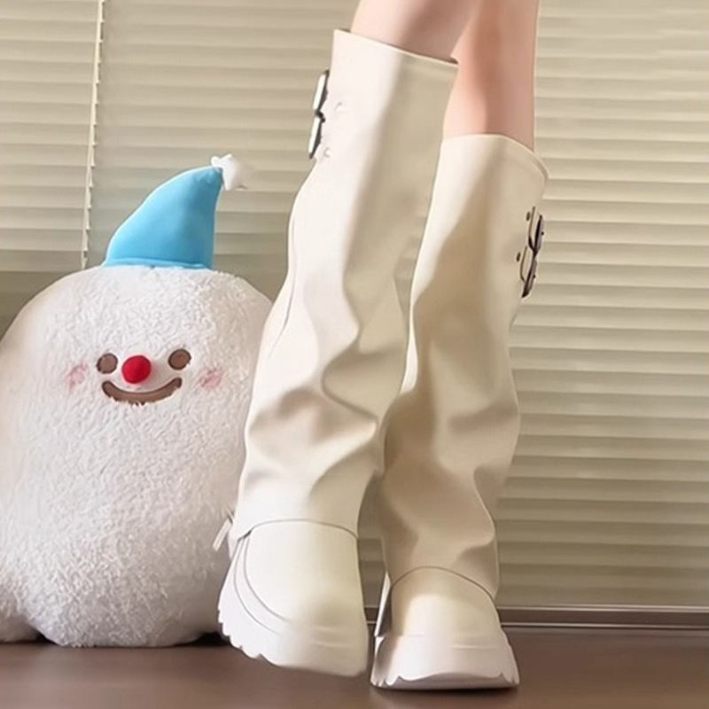 Punk Stijl Splicing Dikke Bode - High Knee Heel Boots recensie en prijs