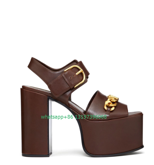 Dames Gouden Ketting Gesp Ontw - Gold Chain Sandal recensie en prijs