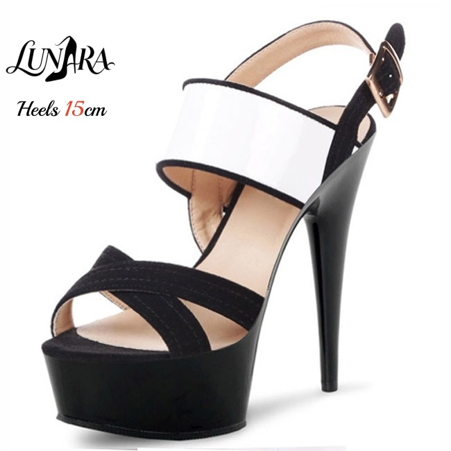 15 cm/6 inch transparante plat - Platform Mule Heel recensie en prijs