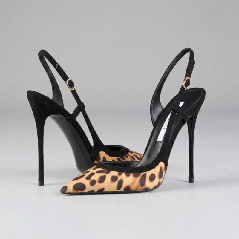 Yuejinlong # YJ26-802, Zwarte  - Leopard Print Heels recensie en prijs