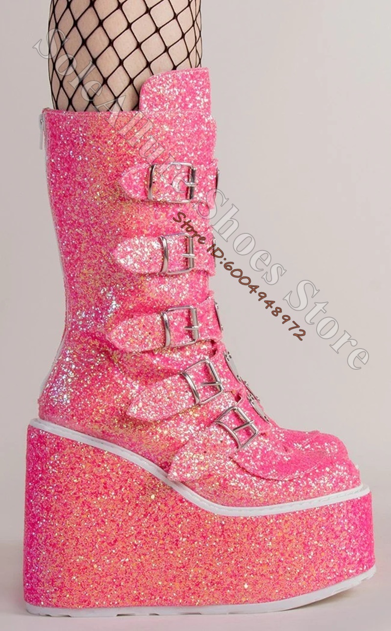 Glitter multi-hart gespschoene - Pointed Toe Flat recensie en prijs