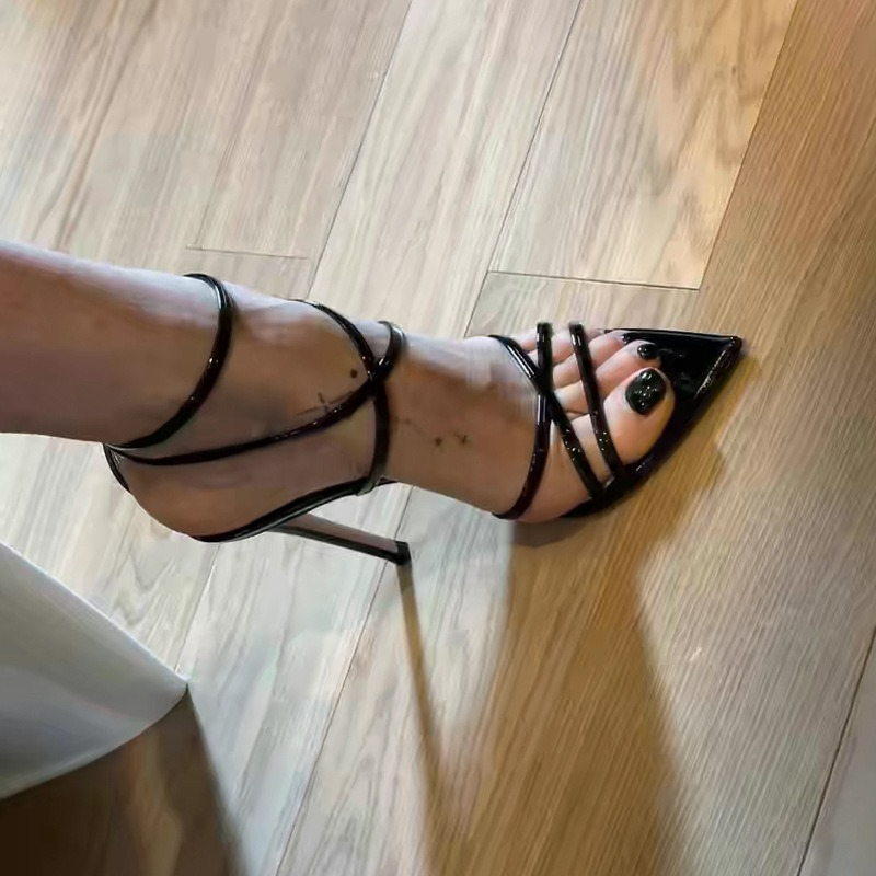 Damessandalen met puntige neus - Platform Mule Heel recensie en prijs
