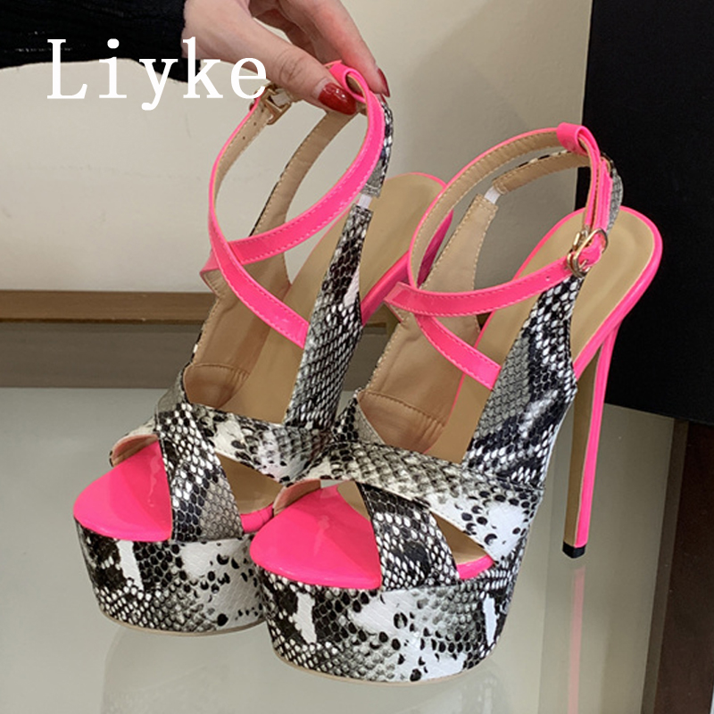Liyke sexy extreem dunne hoge  - Leopard Print Heels recensie en prijs