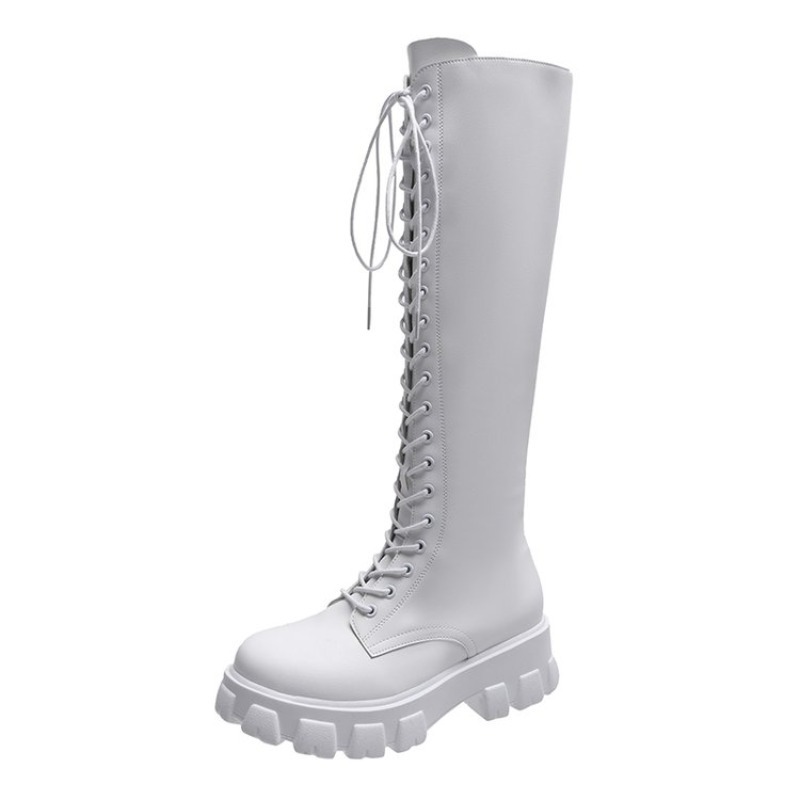 Dames kniehoge laarzen met vet - High Knee Heel Boots recensie en prijs