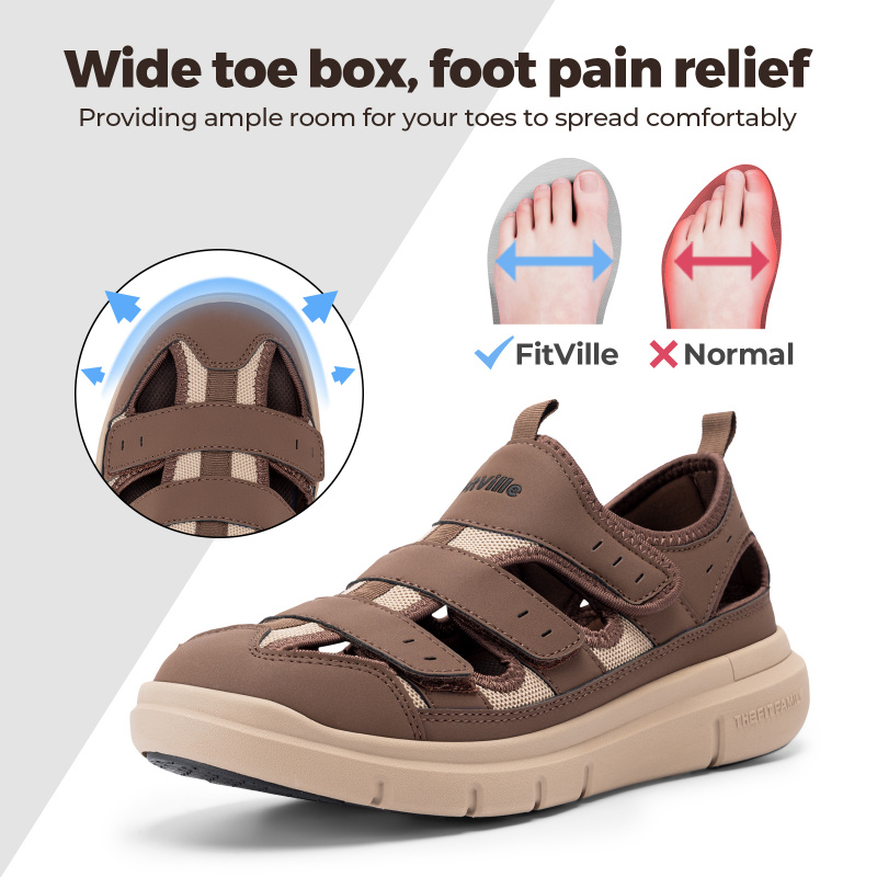 Zomer Heren Sandalen Verbrede  - Women'S Shoes With Plantar Fasciitis recensie en prijs